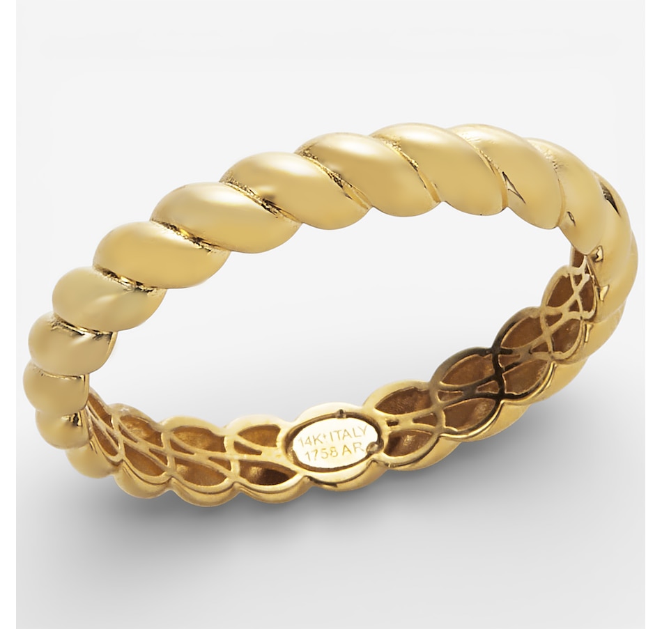 Image 115542_ALTMORE1.jpg, Product 115-542 / Price $499.99, Stefano Oro 14K Yellow Gold Twist Stackable Ring from Stefano Oro on TSC.ca's Jewellery department