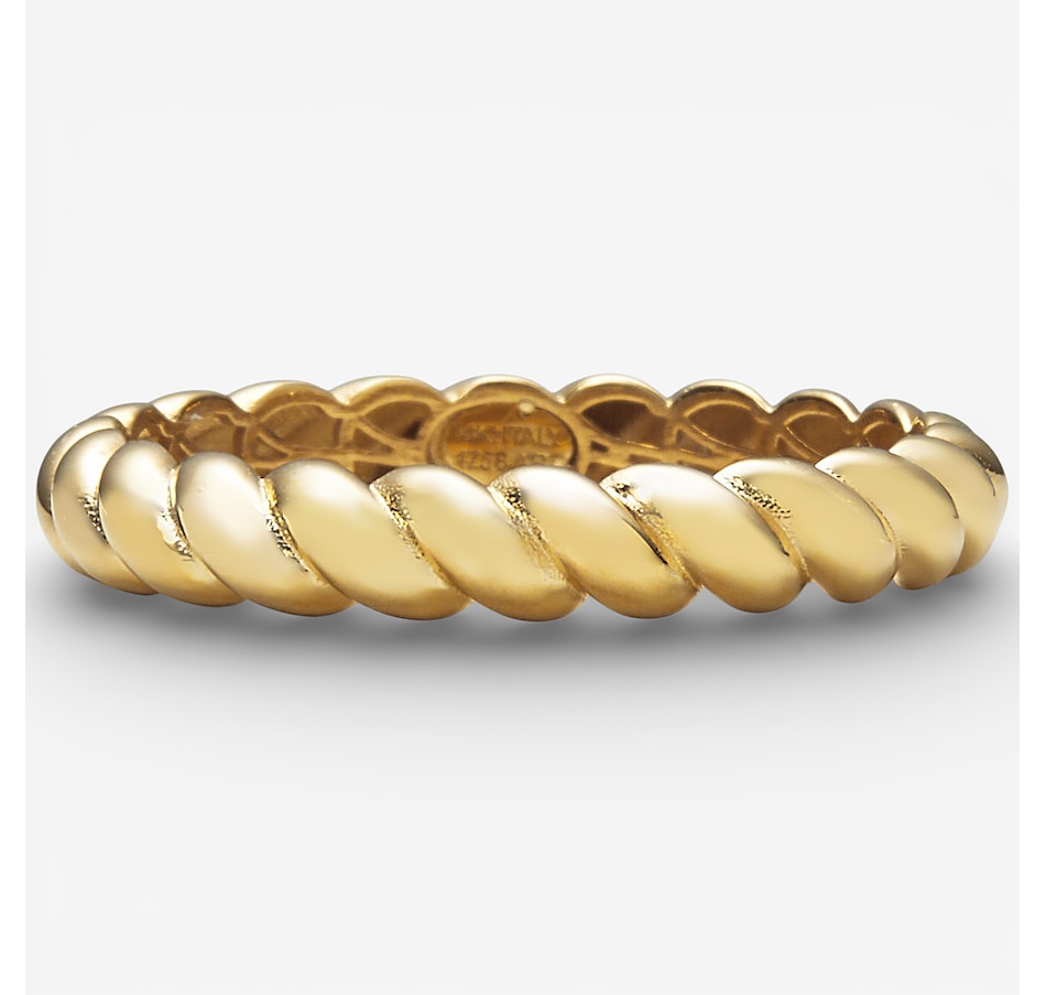 Image 115542_GLD.jpg, Product 115-542 / Price $499.99, Stefano Oro 14K Yellow Gold Twist Stackable Ring from Stefano Oro on TSC.ca's Jewellery department