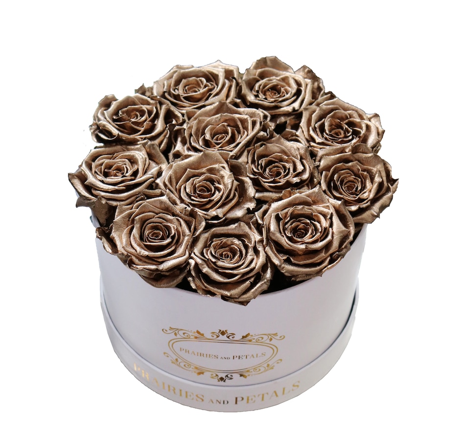 Image 698091_GLD.jpg, Product 698-091 / Price $229.00, Prairies and Petals Signature Round Arrangement with Parisian Style White Box from Prairies And Petals on TSC.ca's Home & Garden department