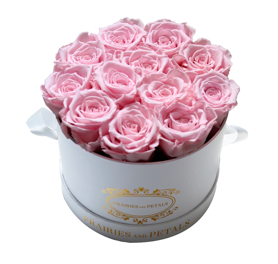 Image 698091_PNK.jpg, Product 698-091 / Price $229.00, Prairies and Petals Signature Round Arrangement with Parisian Style White Box from Prairies And Petals on TSC.ca's Home & Garden department
