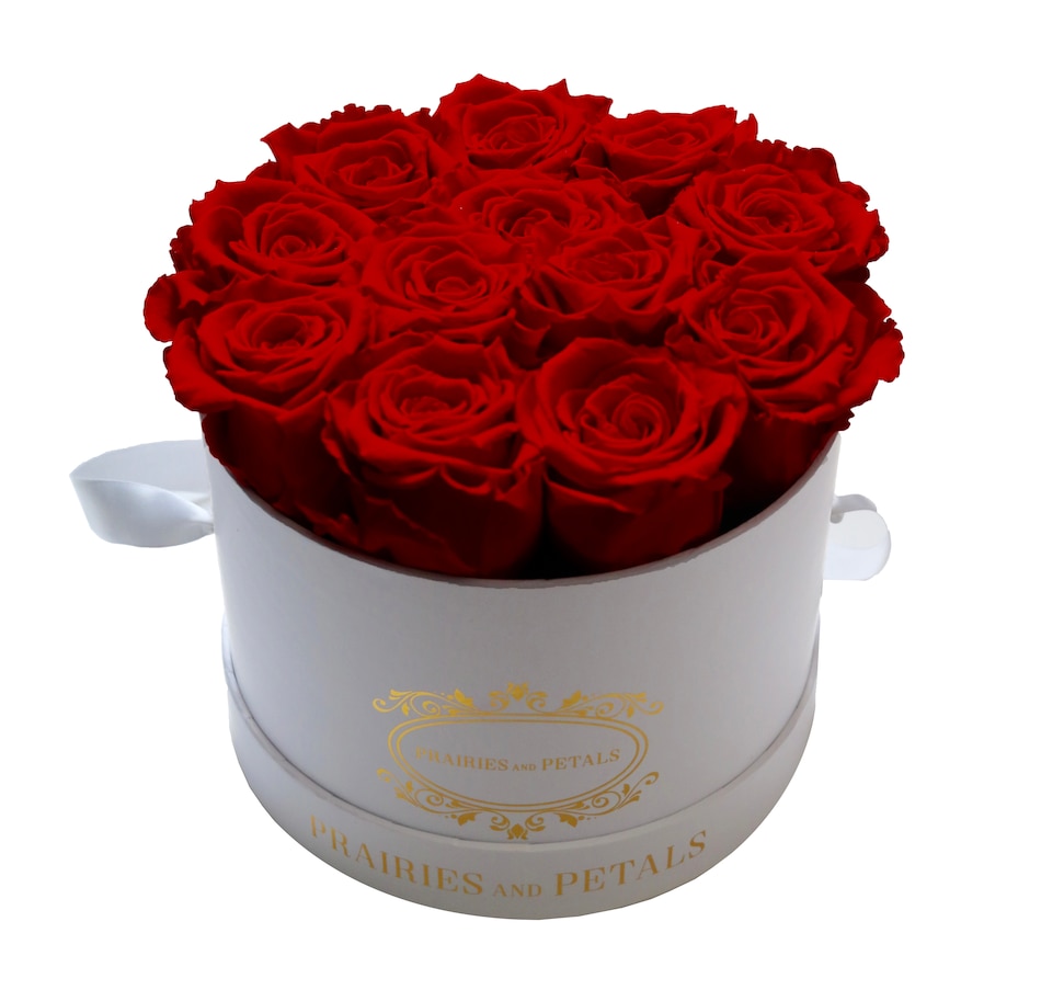 Image 698091_RED.jpg, Product 698-091 / Price $229.00, Prairies and Petals Signature Round Arrangement with Parisian Style White Box from Prairies And Petals on TSC.ca's Home & Garden department