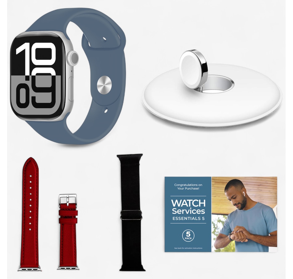 Image 725910_SIL.jpg, Product 725-910 / Price $799.99 - $859.99, Apple Watch Series 10 Sport Band Bundle from Apple on TSC.ca's Electronics department